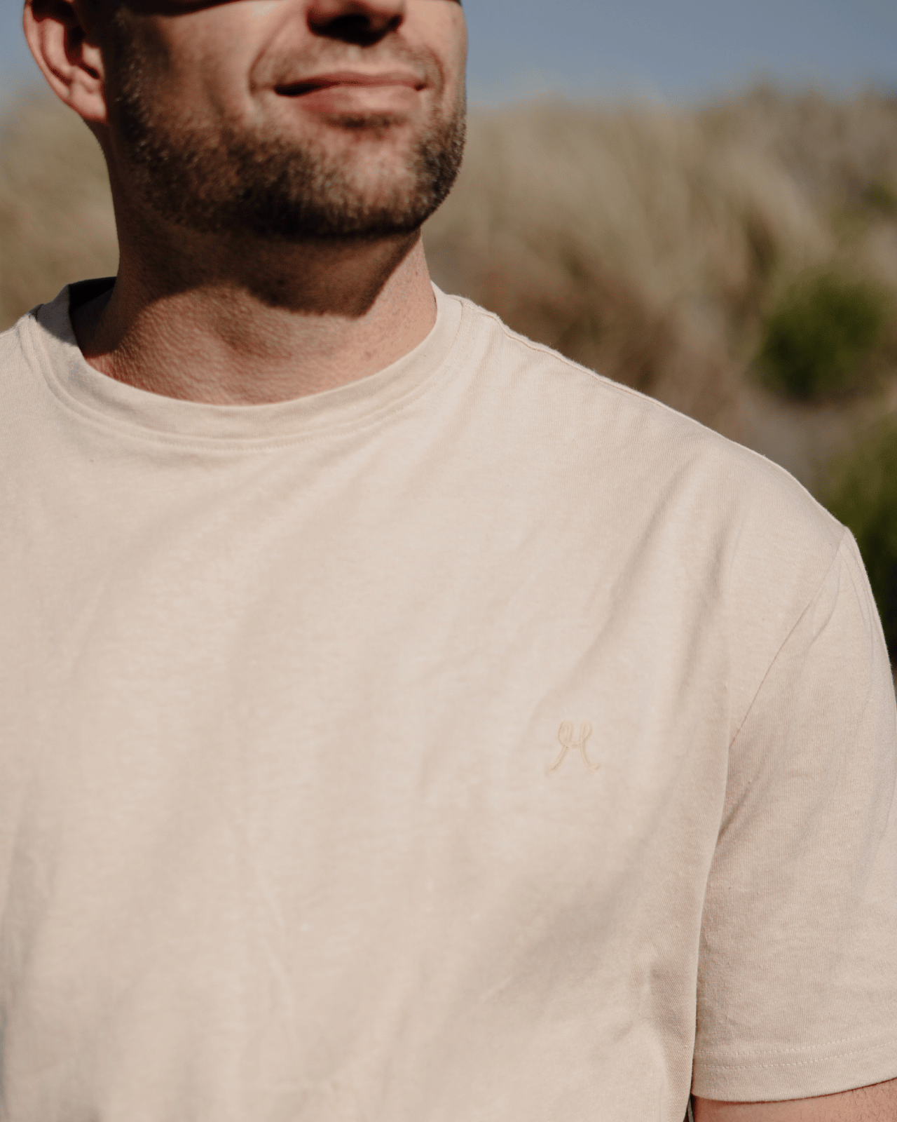 Unisex Hemp Cotton Tee M - Fawn - Hemprino