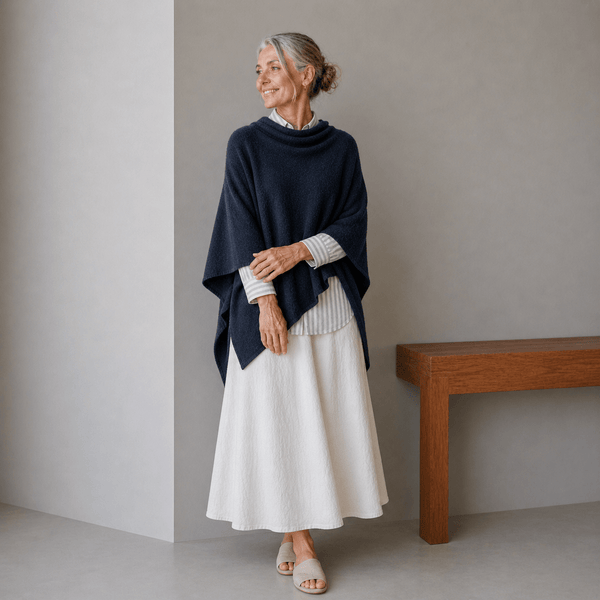 ZQ Merino Hemp Wrap - Navy - Hemprino