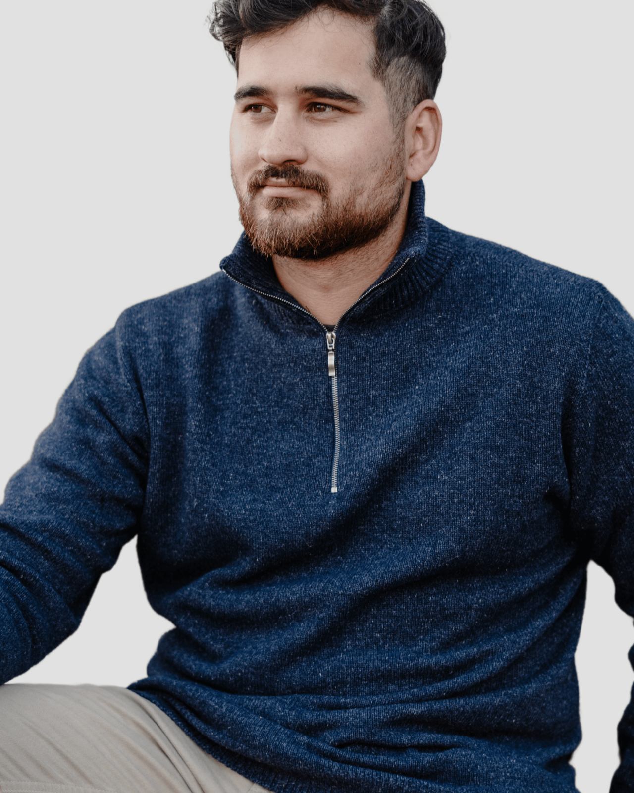 Quarter - Zip M - Navy - Hemprino