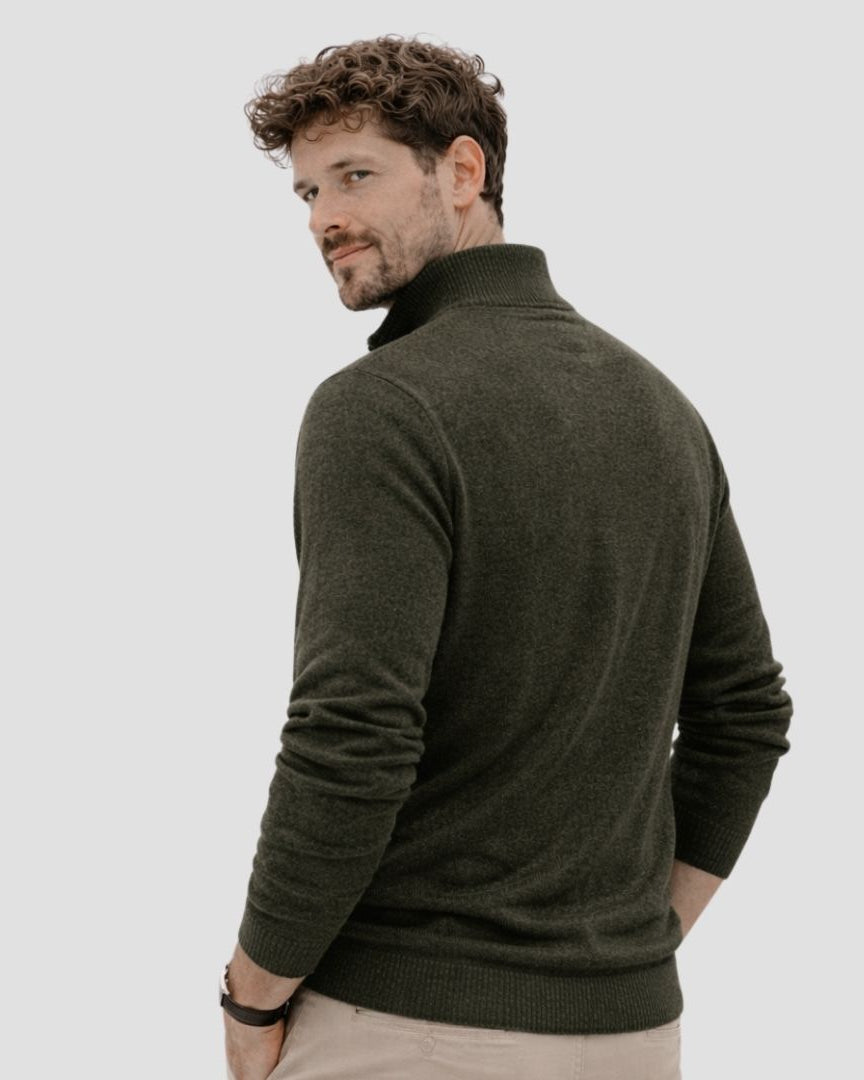 Man in green sweater
