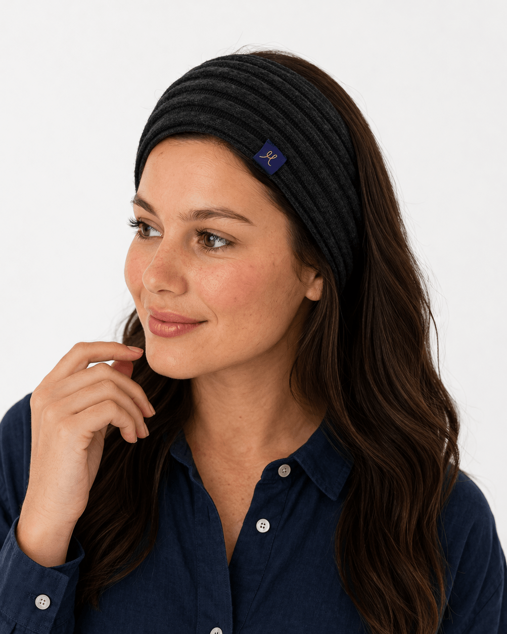 Merino & Hemp Headband - Charcoal - Hemprino