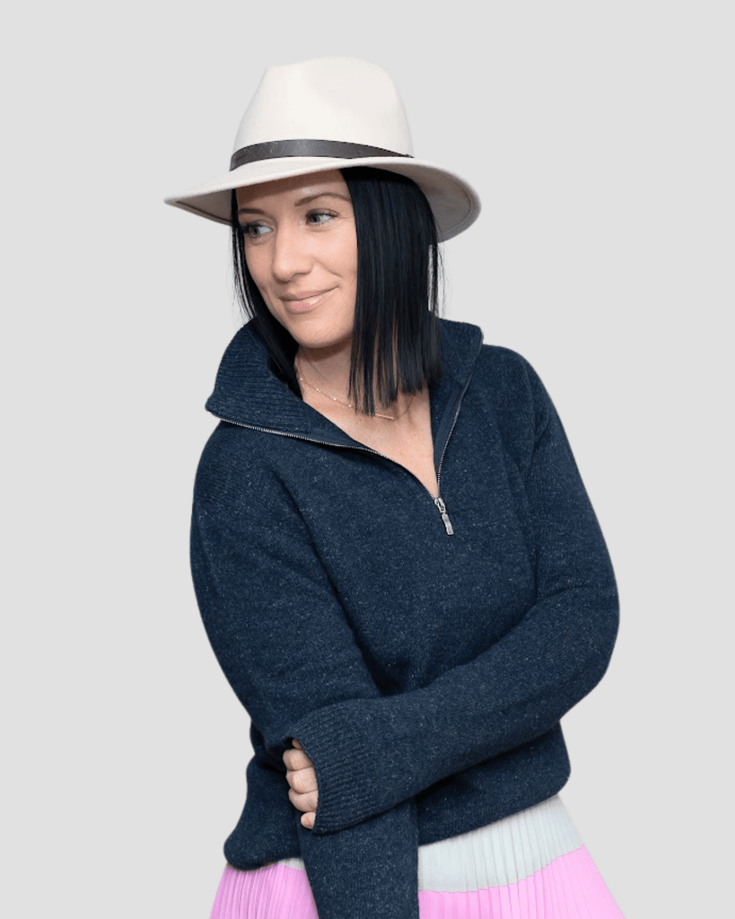 Quarter - Zip W - Navy - Hemprino