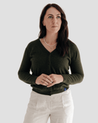 Legacy Cardi - Kea Green - Hemprino