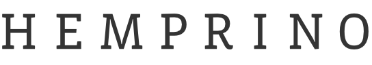 Hemprino logo in charcoal text
