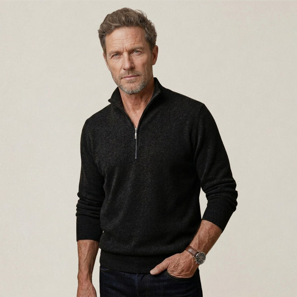 Quarter-Zip M - Charcoal