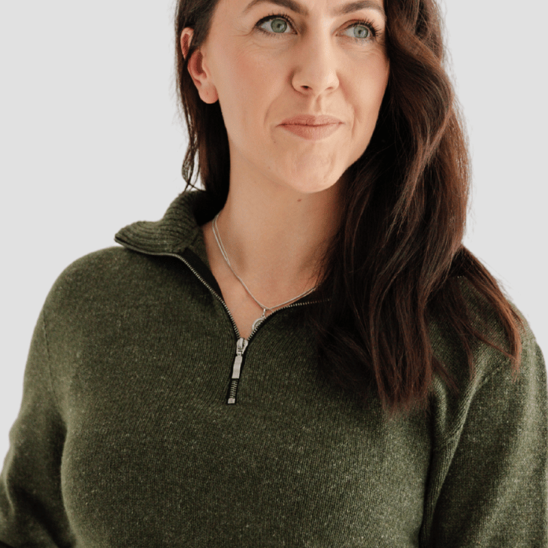Quarter - Zip W - Kea Green - Hemprino