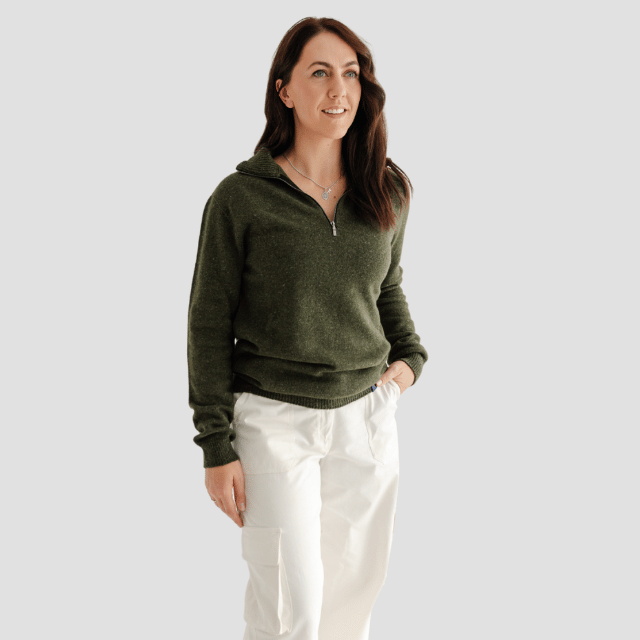 Quarter - Zip W - Kea Green - Hemprino