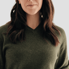 Hemprino™ Classic V - neck W - Kea Green - Hemprino