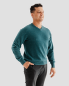 Classic V - Neck M - Teal - Hemprino