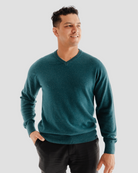 Classic V - Neck M - Teal - Hemprino