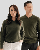 Hemprino™ Classic V - neck W - Kea Green - Hemprino