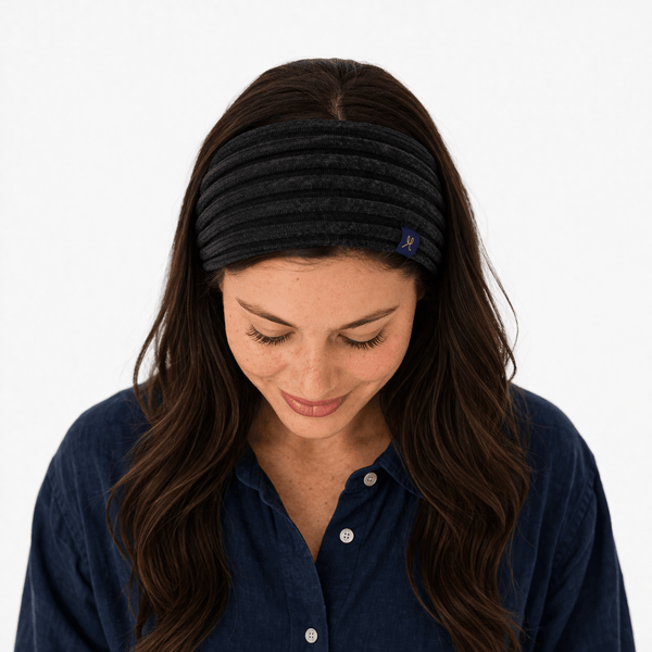 Merino & Hemp Headband - Charcoal