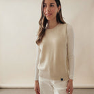 Women's Merino & Hemp Vest - Natural - Hemprino